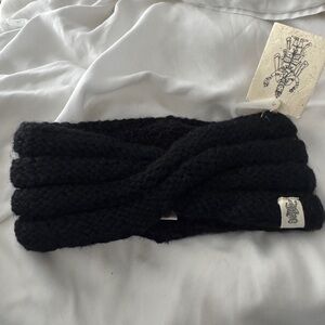 Black Knit Tuk Headband